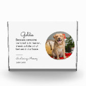 Pet Memorial Portret Gift kat hond verlies Sympath Fotoblokken (Voorkant)