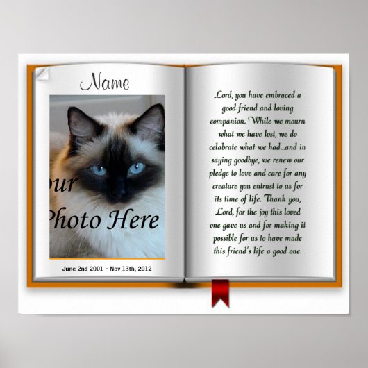 Pet Memorial Postal Print - Religieus - Cat Dog (Voorkant)