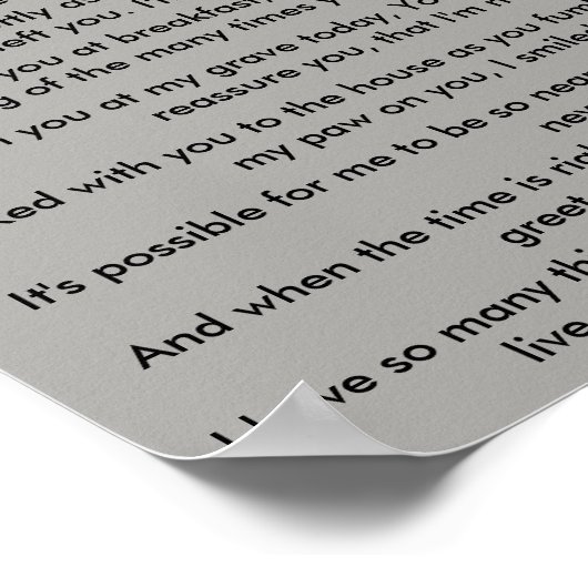 Pet memorial poster (Hoek)