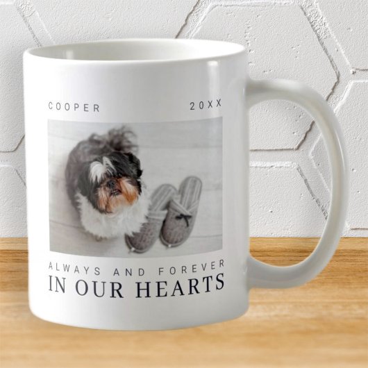Pet Memorial Quote Simple Moderne Chic Photo Koffiemok