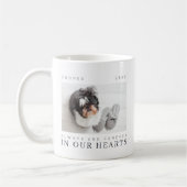 Pet Memorial Quote Simple Moderne Chic Photo Koffiemok (Links)