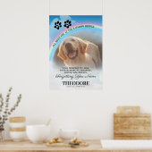 Pet Memorial Rainbow Bridge Foto Poster (Keuken)