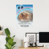 Pet Memorial Rainbow Bridge Foto Poster (Thuiskantoor)