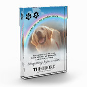 Pet Memorial Rainbow Bridge Fotoblokken (Links)