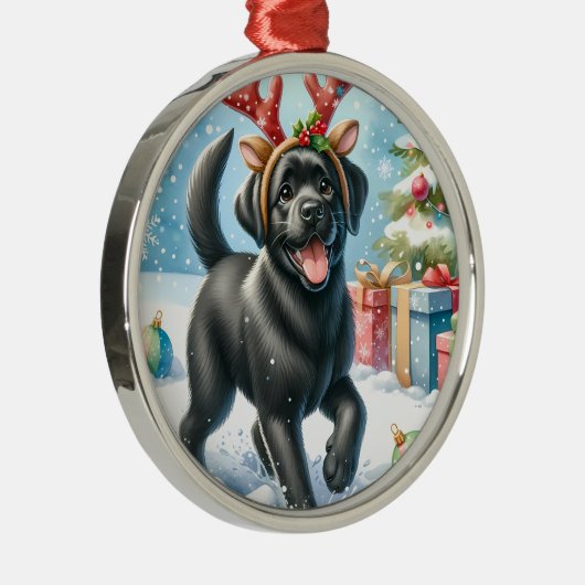 Pet Memorial Red Buffalo Pset Keepomwille Dog Foto Metalen Ornament (Rechts)