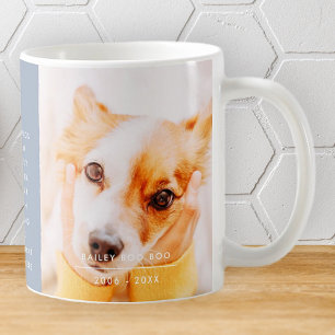 Pet Memorial Remembrance Quote Modern Simple Photo Koffiemok