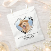Pet Memorial Seed Packet Heart Custom Dog Foto Bedankzakje (Geknipt)