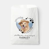 Pet Memorial Seed Packet Heart Custom Dog Foto Bedankzakje (Voorkant)