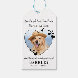 Pet Memorial Seed Packet Heart Custom Dog Foto Cadeaulabel