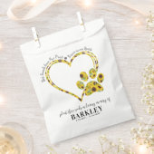 Pet Memorial Seed Packet Paw Print Heart Sunflower Bedankzakje (Geknipt)