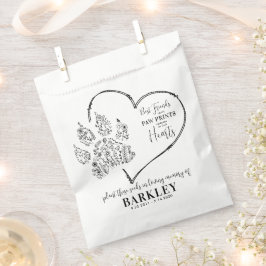 Pet Memorial Seed Packet Paw Print Wildbloemen Bedankzakje