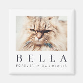 Pet Memorial Simple Modern Chic Family Foto Magneet (Voorkant)