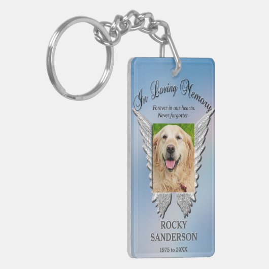 Pet Memorial Sleutelhanger (Voorkant Links)