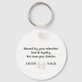 Pet Memorial Sleutelhanger (Achterkant)
