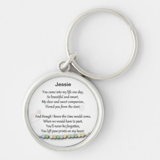 Pet memorial sleutelhanger - Paw afdrukken op mijn