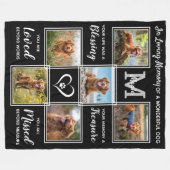 Pet Memorial Specialized 6 Afbeelding Collage Dog Fleece Deken (Voorkant (Horizontaal))