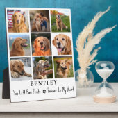 Pet Memorial Specialized 9 Photo Collage Dog Fotoplaat (Zijkant)