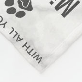 Pet Memorial Specialized Photo Cat Loss Keepakes Fleece Deken (Hoek)