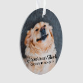 Pet Memorial | Sympathie | 2 Foto's Ornament (voorkant)