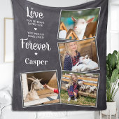 Pet Memorial Sympathy Keepslag Pet Loss 4 Foto Fleece Deken