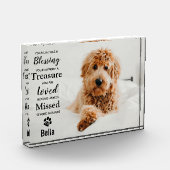 Pet Memorial Sympathy Pet Loss Dog Fotoblokken (Links)
