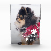 Pet Memorial Sympathy Pet Loss Photo Block
