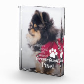 Pet Memorial Sympathy Pet Loss Photo Block Fotoblokken (Rechts)