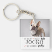 Pet Memorial Sympathy Quote Keepomwille Double Pho Sleutelhanger (Voorkant)