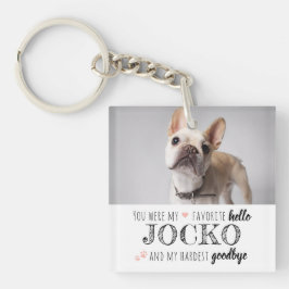 Pet Memorial Sympathy Quote Keepomwille Double Pho Sleutelhanger