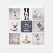 Pet Memorial Sympathy Quote Keepomwille Photo Coll Fleece Deken (Voorkant)