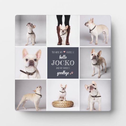 Pet Memorial Sympathy Quote Keepomwille Photo Coll Fotoplaat (Voorkant)