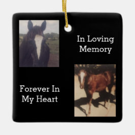 Pet Memorial Two Photo Keepomwille Keramisch Ornament