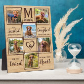 Pet Memorial Unique Dog Photo Collage Fotoplaat (Zijkant)