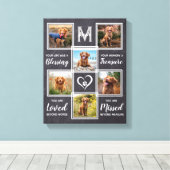 Pet Memorial Unique Photo Collage Canvas Afdruk (Insitu (Houten vloer))