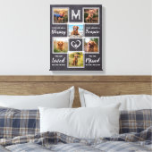 Pet Memorial Unique Photo Collage Canvas Afdruk (Insitu (Slaapkamer))