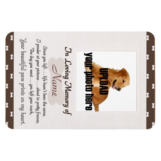 Pet Memorial - Uw Beautifu schildert afdrukken op  Magneet (Horizontaal)