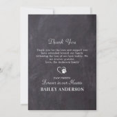 Pet Memorial van de Dog Persoonlijk 4 Foto Bedankkaart (Achterkant)