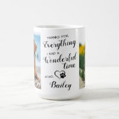 Pet Memorial van de hond Pet Loss 2 Foto Koffiemok (Center)