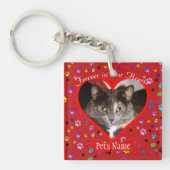 Pet Memorial - voor altijd in ons hart Sleutelhanger (Voorkant)