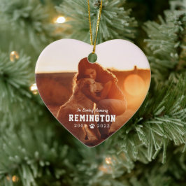 Pet Memorial White Full Photo Ceramic Ornament