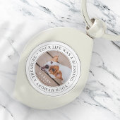 Pet Memorial Your Life a Blessing Modern Foto Sleutelhanger