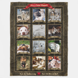 Pet Memories,  12 maanden / foto - groot Fleece Deken