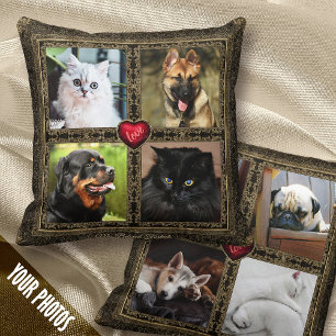 Pet Memories, foto's met 4+4 omlijsting,  - tweezi Kussen
