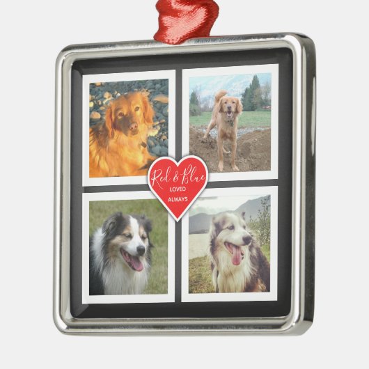 Pet Memories maken je eigen persoonlijke persoonli Metalen Ornament (Links)