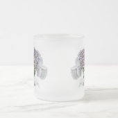 Pet met blauwe kant Hydrangea Matglas Koffiemok (Center)