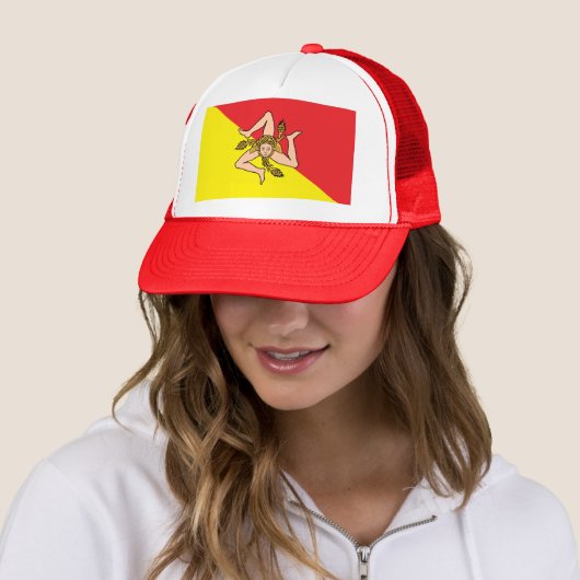 Pet met de vlag van Sicilië (In situ)