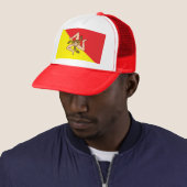 Pet met de vlag van Sicilië (In situ)