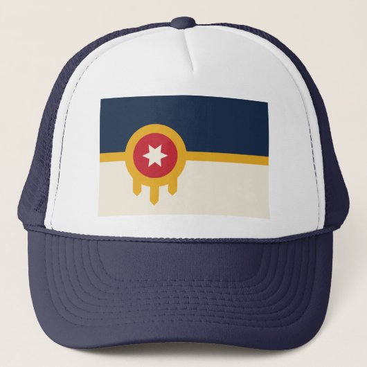 Pet met de vlag van Tulsa, Oklahoma (Voorkant)