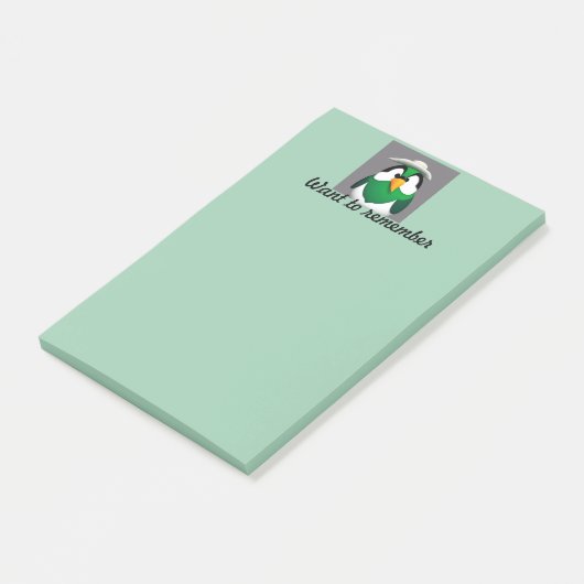 Pet met een Mexicaanse grappige vogel Post-it® Notes (Schuin)