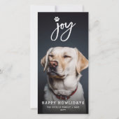 Pet met foto's maken van penseel Hondenliefhebber  Feestdagenkaart (Voorkant)